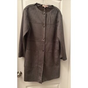 Philosophy soft seude Gray Size Small Snap Faux Leather